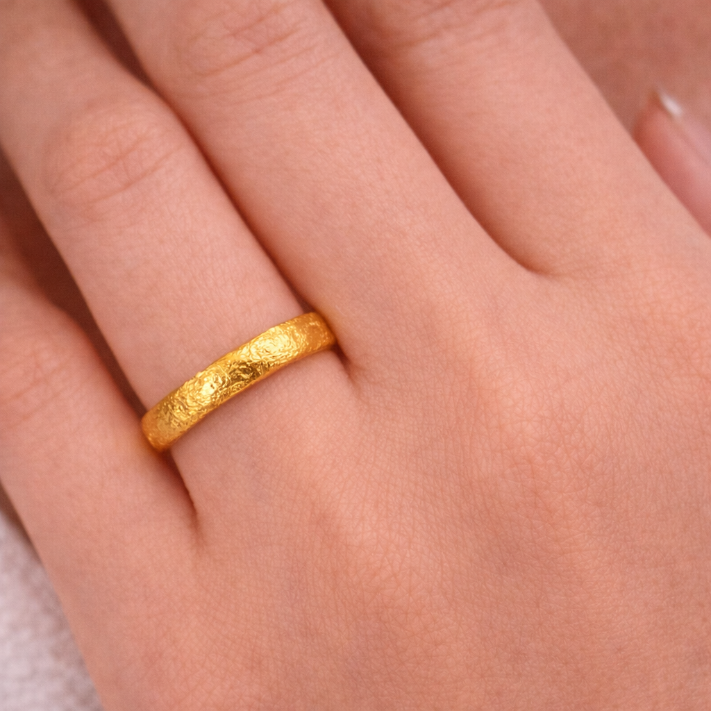 Gold Brushed Ring